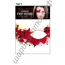 Временная тату на лицо eye shadow stickers